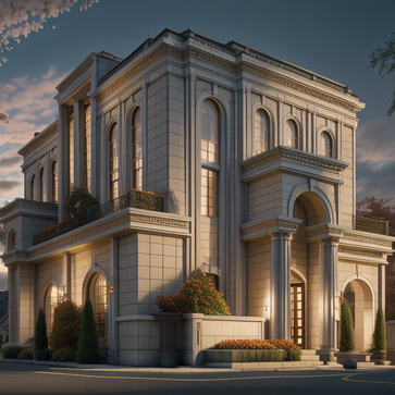 dusk,suburban,photo realistic; super detailed; 8k; RAW photo; masterpiece; best quality,render by vray; vignette; shadows; high dynamic range,museum,autumn falling leaves,坦克